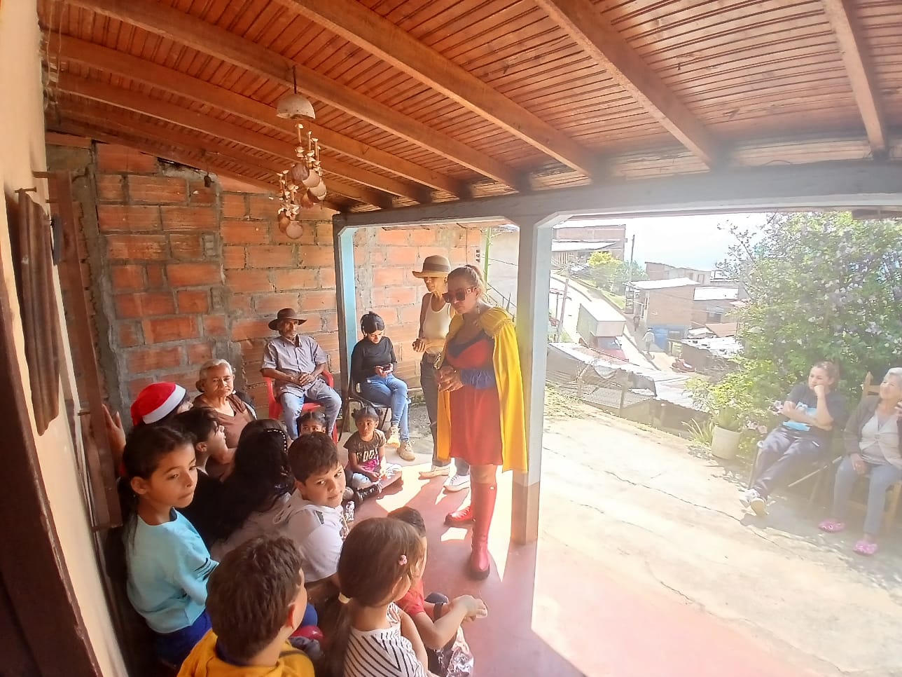 Actividad comunitaria de la Fundación Supercolombia